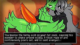 This 8-bit gay furry game features ass licking and blowjobs in madness.