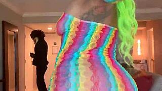 Moee Baby Twerks That Ass In Cosplay With Gibby The Clown.