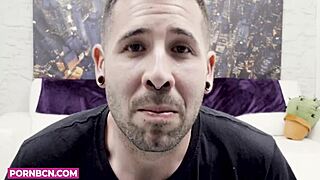 Hot milf brunette big ass Latina fucking real pornstar and YouTuber on taster show