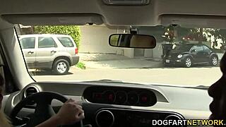 Kristen jordan subtly picks up a black guy for anal fucking with big cock.