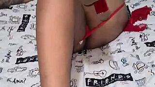 guided masturbation with brazilian brunette's big ass anal fingering bent over solo