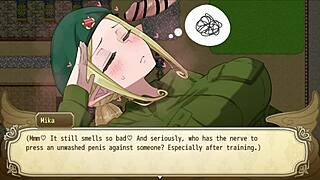 Lethargic angel engages in outdoor hentai blowbang and bukkake part 1