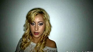 teen nymph gets drenched in hot cumshots over her sexy chest