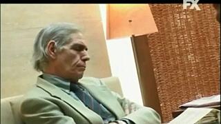 Erotic room interview turns steamy with Miss Mina on bed