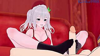 Watch Kashima and Atlanta in intense hentai creampie