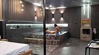 Relaxing in the bathtub led to wild fun