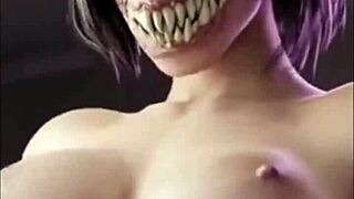 damn, this cartoon striptease just got wild with clothes ripped!