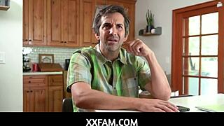 xxfam big ass teen step by in family kitchen with scarlett sommers