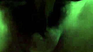 Young man experiences intense arousal and release in private