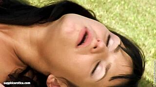 Wow! Stracy and Nea Licking Pussies With Toys In The Garden!