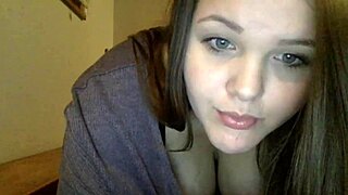 young milf with big tits and chubby curves teases in seductive poses