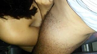 Amateur Lips Tease and Please in Late Night Blowjob