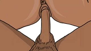 Couple fucking drawing part 2: black african intense action!