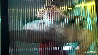 Rollerblading in Pink Stockings Got Her Horny to Ride Boyfriend’s Hard Dick All Day