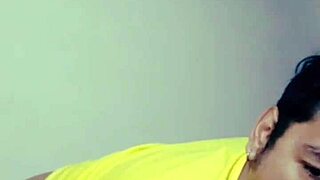 Sucking on that hairy guy's delicious cock