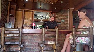 Finally fucked my neighbor's wife under her skirt, giving her a creampie orgasm