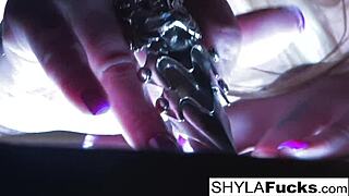 blonde shyla stylez teases with smoking fetish and big tits