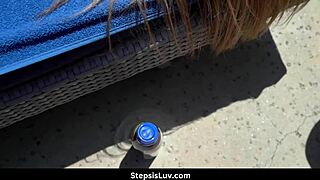 Stepbro Gets Intense POV Blowjob from Petite Teen