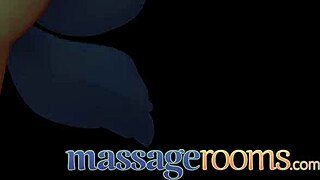 Massage rooms got czech babe with big natural tits eating young pussy