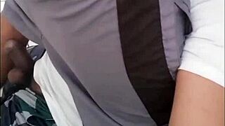 Guy in metro bathroom stall eyes my ass and demands it for anal fucking.