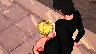 eren fucking armin hard after the time skip on titan hentai with cum on ass