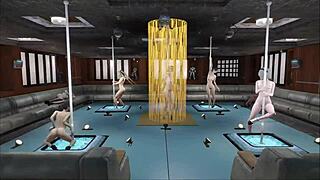 Intense multi pole dance in Fallout 4 hentai