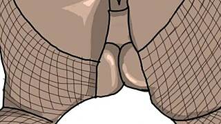 drawing black big booty in doggy style position