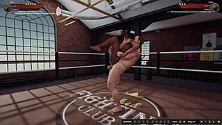 إيثان ضد ديلا الثالثة، مقاتلات عاريات 3D يتصادمن