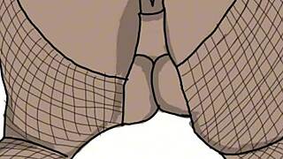 drawing black big booty in doggy style position