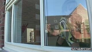 Unfaithful British Mature Lady Sonia Flaunts Her Massive Titties