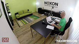 Teeny Slut Fucks Her Boss Hard to Keep Her Job