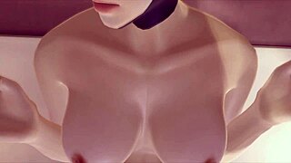 Simulatore Sesso Waifu: Azione bionda hot di Mercy ti aspetta