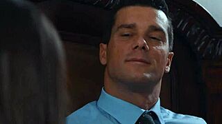 Husband watches wife blow big cock in voyeur cuckold scene