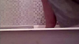 spying on sister while she bathes in the bath