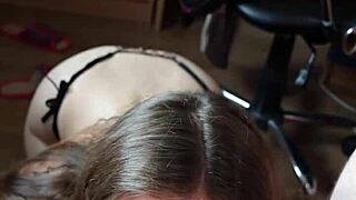 hey, sucking your dick and balls while staring into your eyes till you cum