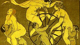 WOW, these vintage erotic drawings are pure fire from the past!