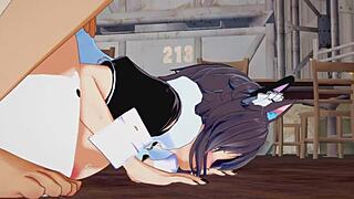 I can't resist this cat girl hentai sex scene!