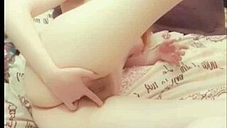 Relaxing after-trip orgasm in a peaceful setting