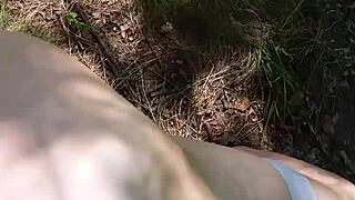 I enjoy a blonde ponytail outdoor doggystyle with monster cock and cumshot