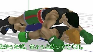 little mac experiences intense bareback passion in gay game sex