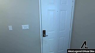 madison morgan bounces her bubble butt on alex legend's lap