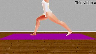 Leo Feels The Emotional Stretch In Anime Yoga Session