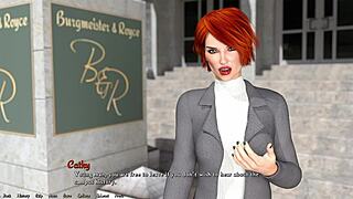 Helping The Hot Redhead President With Her Huge Tits