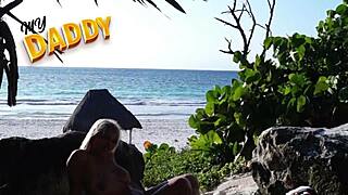 Intense Beach Fuck with Friend's Girlfriend Featuring Big Tits and Monster Cock