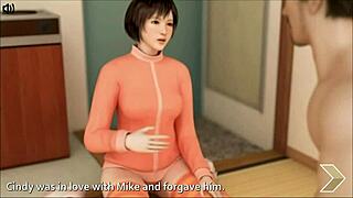 Horny Girlfriend In Hentai Cartoon Anime With Friend