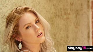 Blonde beauty ora young 18+ introducing her perfect body?