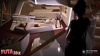 futa3dx - pink haired big dicked futa fucks realistic sex bot