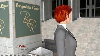 Helping The Hot Redhead President With Her Huge Tits