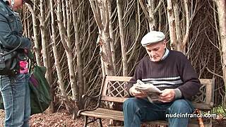 Pretty French Teen 18+ Banged by Old Papy Voyeur