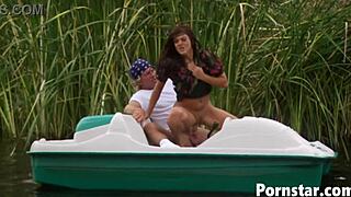 does gorgeous babe dru berrymore suck monster cock outdoors?